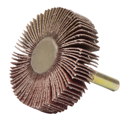 2" x 1/2" Tiger Coated Abrasive Flap Wheel, 1/4" Stem, 80AO