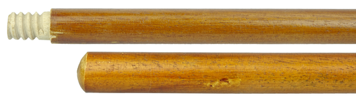 48" Hardwood Handle, Threaded Wood Tip, 7/8" Diameter