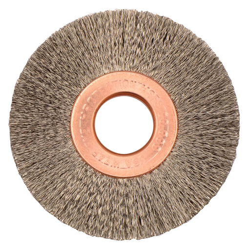 2" Small Diameter Crimped Wire Wheel, .008" Steel Fill, 1/2" Arbor Hole
