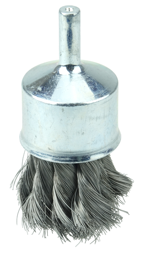 1-1/8" Knot Wire End Brush, .006" Steel Fill
