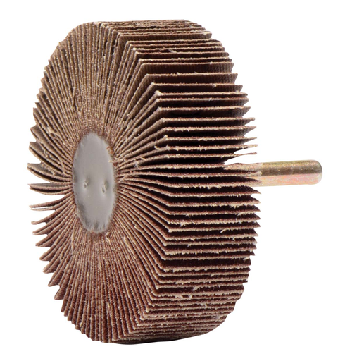 3" x 1" Tiger Coated Abrasive Flap Wheel, 1/4" Stem, 80AO