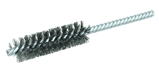 3/4" Power Tube Brush, .006" Stainless Steel Wire Fill, 2-1/2" Brush Length