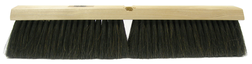24" Fine Sweep Floor Brush, Black Horsehair & Polypropylene Fill