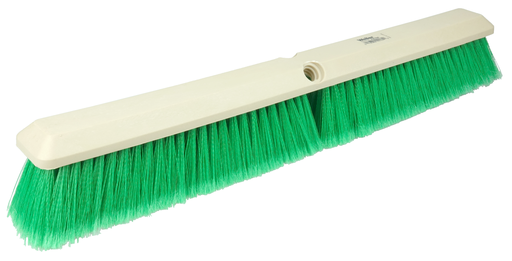 24" Perma-Sweep Floor Brush, Flagged Green Polystyrene Fill