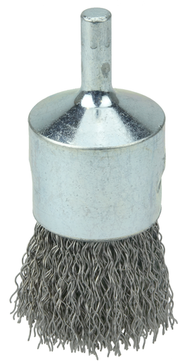1" Crimped Wire End Brush, .014" Steel Fill