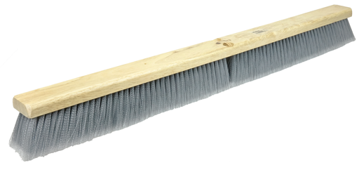 36" Fine Sweep Floor Brush, Flagged Silver Polystyrene Fill, Includes Brace