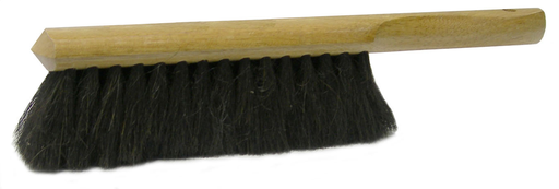 8" Counter Duster, Black Horsehair & Fiber Mix, Fine Brushing