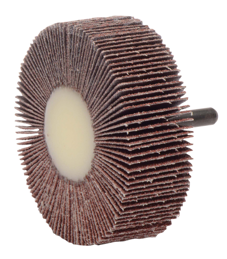 3" x 1" Tiger Coated Abrasive Flap Wheel, 1/4" Stem, 60AO