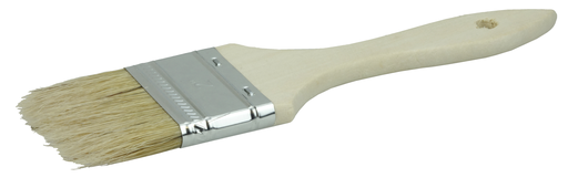 2" Vortec Pro Chip & Oil Brush, White Bristle, 1-1/2" Trim Length, Wood Handle