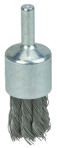 3/4" Knot Wire End Brush, .014" Steel Fill