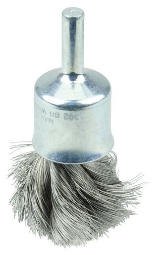 3/4" Knot Wire End Brush, .0104" Steel Fill