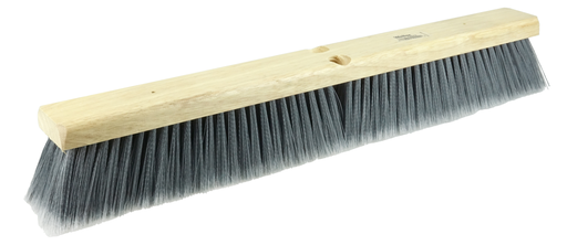 24" Fine Sweep Floor Brush, Flagged Silver Polystyrene Fill
