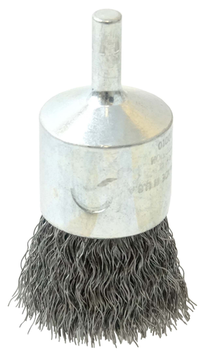 1" Crimped Wire End Brush, .0104" Steel Fill