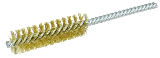 3/4" Power Tube Brush, .006" Brass Wire Fill, 2-1/2" Brush Length