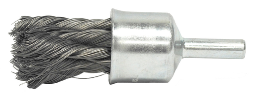 1/2" Knot Wire End Brush, .0104" Steel Fill