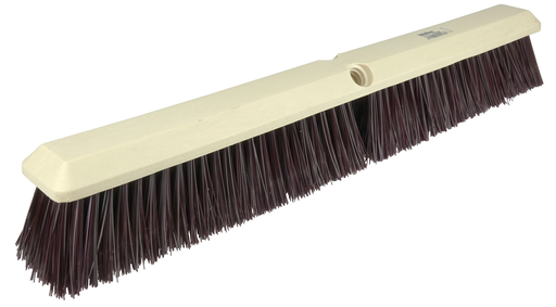 18" Perma-Sweep Floor Brush, Maroon Polypropylene Fill