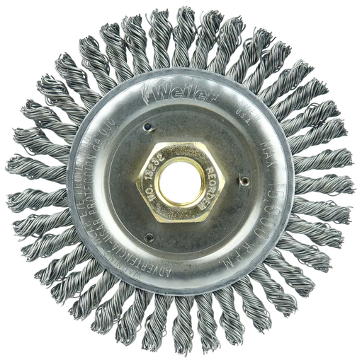 Roughneck Jr. 4-1/2" Stringer Bead Wire Wheel, .020" Steel Fill, 5/8"-11 UNC Nut