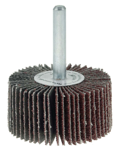 2" x 1" x 40AO Wolverine Coated Abrasive Flap Wheel, 1/4" Stem
