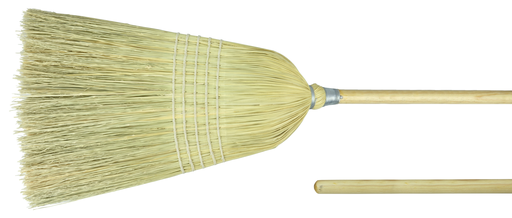 Light Industrial Upright Broom, Corn Fill, 56" Overall Length
