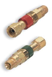 Western Enterprises QDB10 Quick Connect Set for Torch to Hose - Oxygen/Fuel Gas with Check Valves