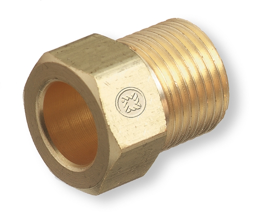 Western Enterprises AW-14A Inert Arc Nut RH Male B-Size Fitting for Welding