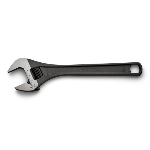 Adjustable Wrench Maximum Capacity 1-1/2" Black Industrial - 12"