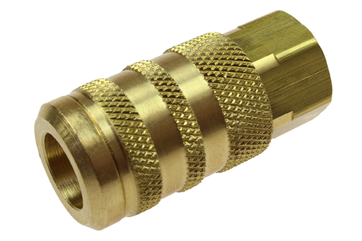 1/4" 6-Point Industrial Coupler, 1/4" FPT