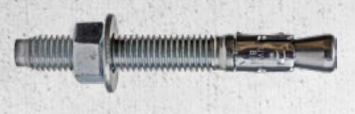 Ultrawedge Anchor, Steel, Zinc, 1/2"-13 Thread, 2 3/4" Length