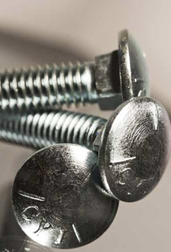 Carriage Bolt, A307 Grade A, Coarse Thread, 5/8-11, 8" Length, 6" Thread Under-sized, HDG