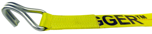 4" X 27' U-HOOK 15K LOAD HUGGER POLY TIEDOWN W/RATCHET