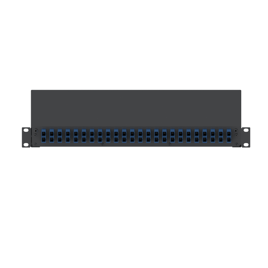 Product image for Panduit FD1W24BUDSCZ Fiber Drawer, 24 SC Duplex Adapters, Blackue