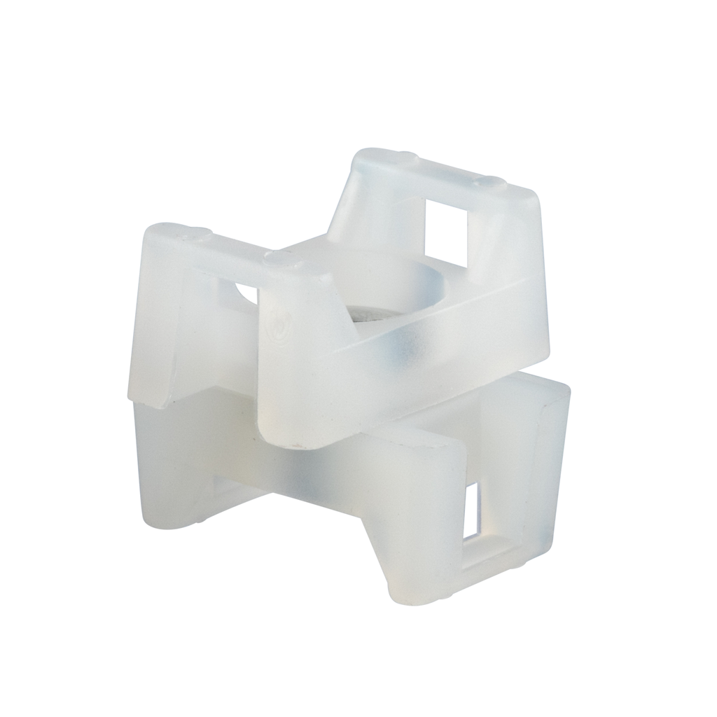 Panduit TM1-X2-C Swivel Cable Tie Mount, Natural, PA 6.6, PK100 Product image for Panduit TM1-X2-C Swivel Cable Tie Mount, Natural, PA 6.6, PK100