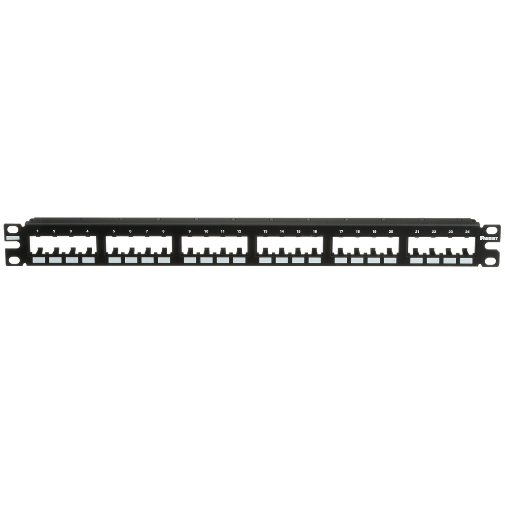 Panduit CPP24FMWBLY Mini-Com® Flush Pat Product image for Panduit CPP24FMWBLY Mini-Com® Flush Pat