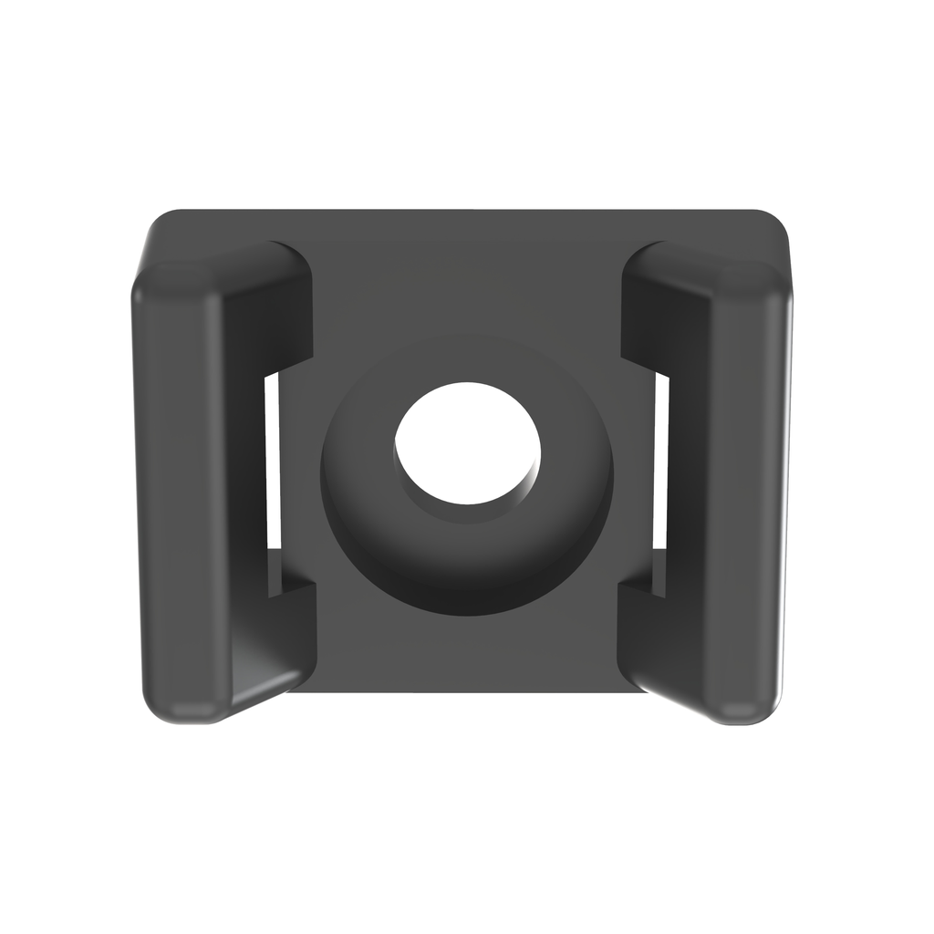 Product image for Panduit TM3S10-M0 Cable Tie Mount, .62" (15.8mm)W, #10 Screw (M5), Weather Resistant Nylon