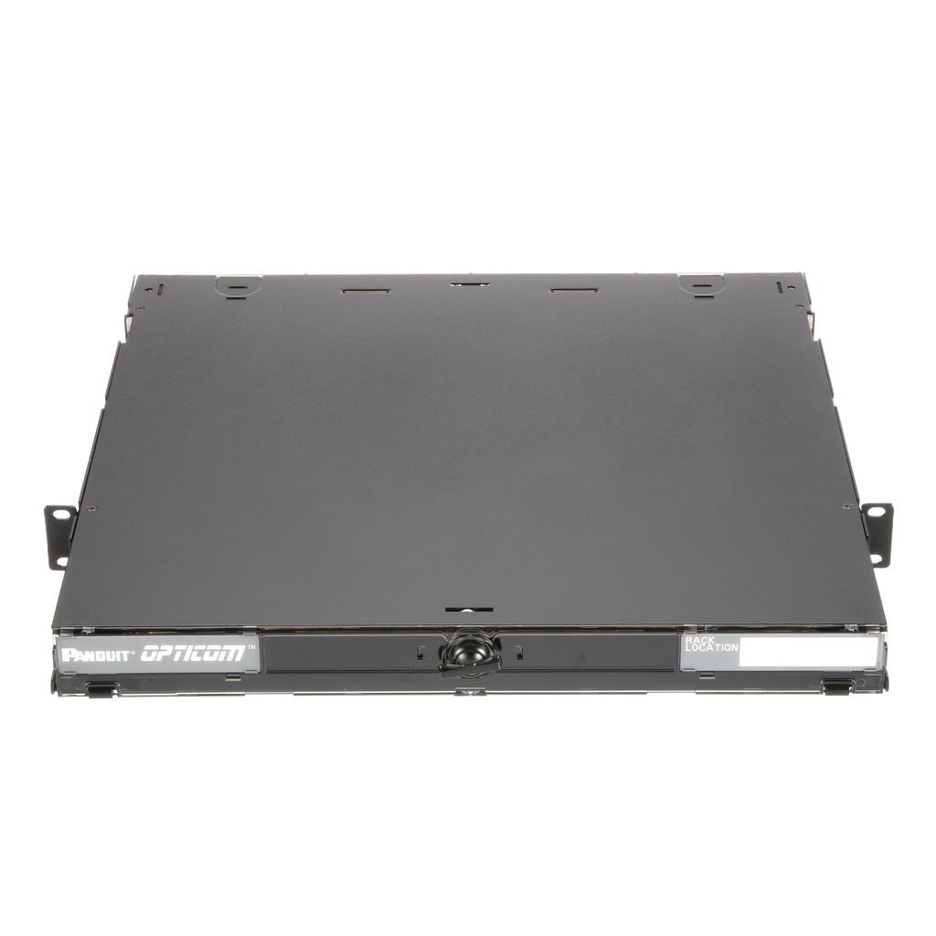 Mayer-DDS-Opticom® Rack Mount Enclosure, Black, 1 RU, 4 FAP/Cassette Slots-2