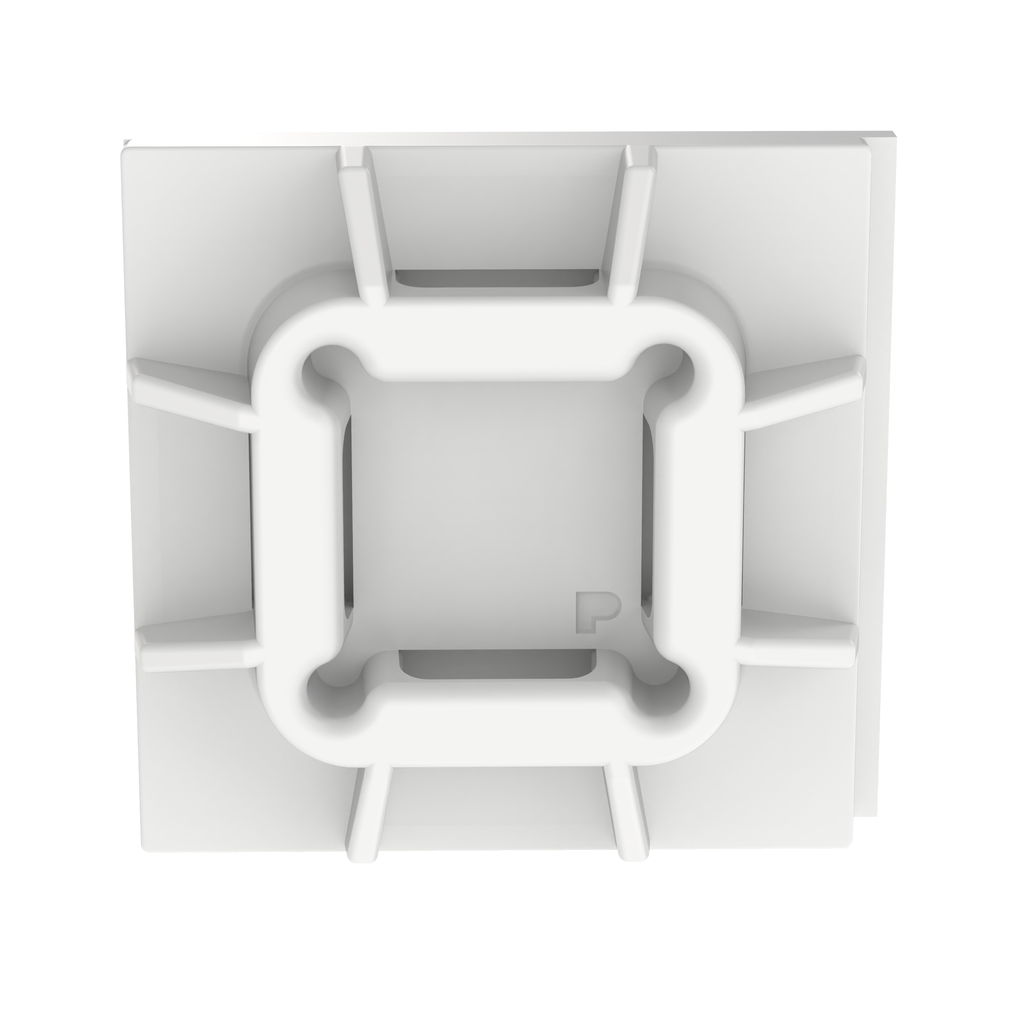 Product image for Panduit SGABM25-A-C Adhesive Mount With Rubber Adhes, 1" x 1" (25.4mm x 25.4mm), NAT (SG series)