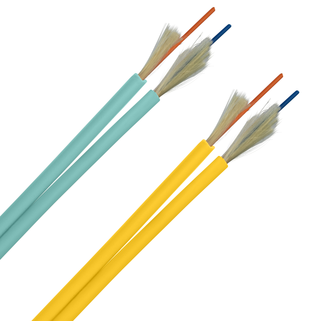Product image for Panduit FOIPX02Y 2 Fiber Cable, OM3, Indoor Interconnect, Plenum, 900m Buffered