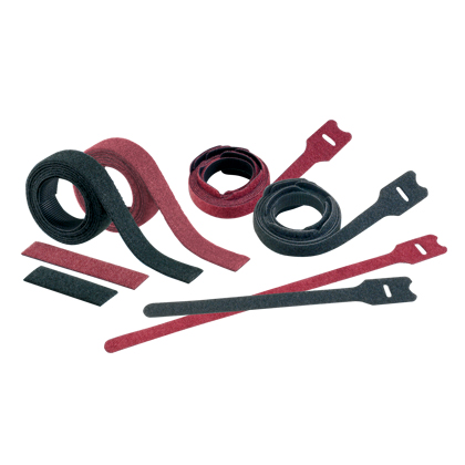 Product image for Panduit HLSP1.5S-X0 Hook And Loop Strip Tie, Black