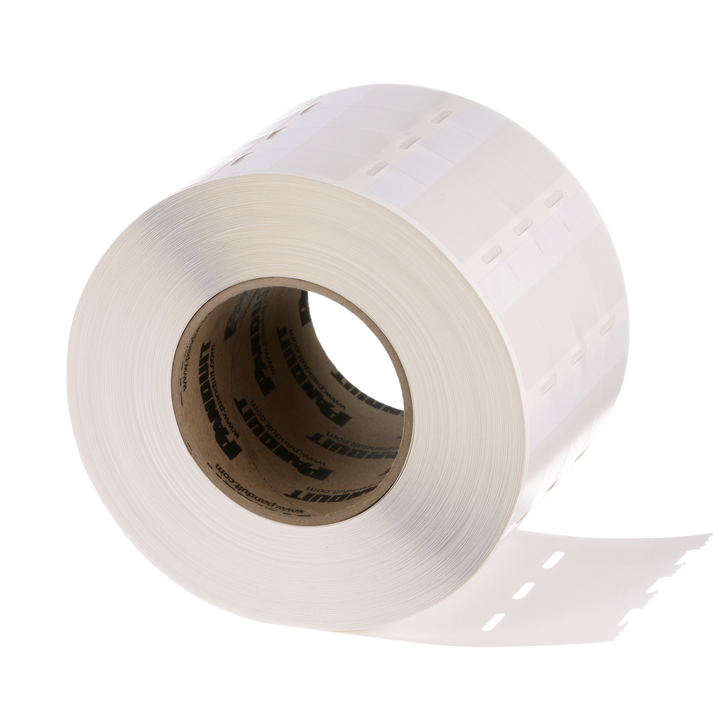 Product image for Panduit S200X250VATY Self-Laminated, Vinyl, White, 1000 Lbls, TT, 2.5"x2", 1" PO H