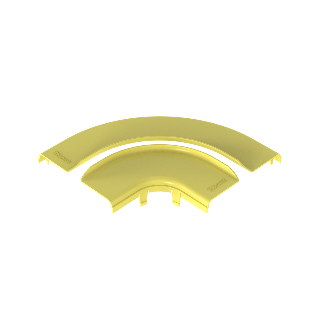 Product image for Panduit FRRASC6LYL Split Cover, Horizontal Right-Angle, 6x4, Yellow