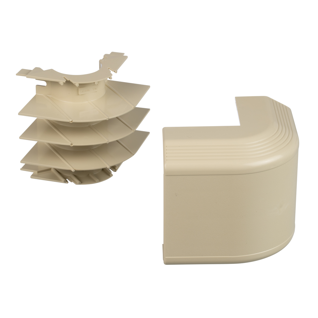 Product image for Panduit T70OCEI Surface Raceway, T-70 Outside Corner, Electric Ivory