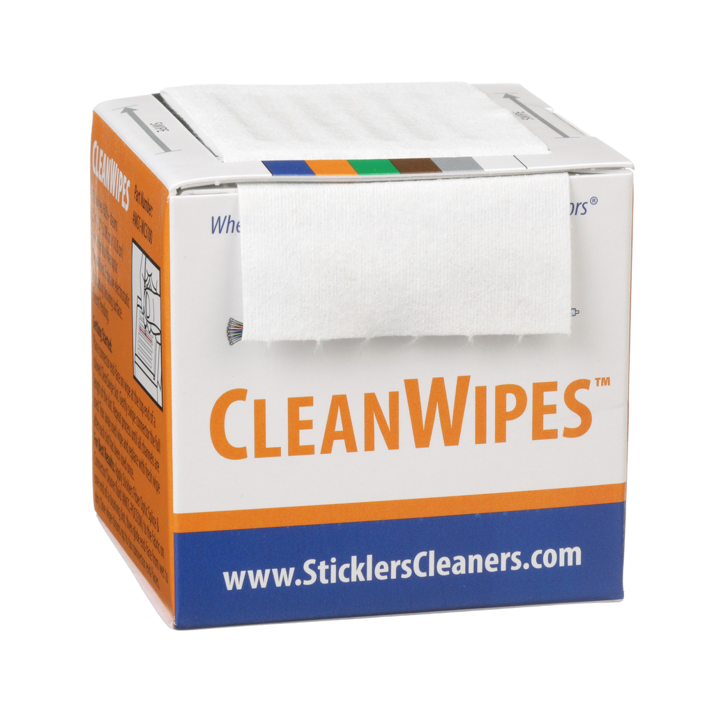 Product image for Panduit FCLEANWIPE Replacement Fiber Optic Cleaning Wipes, Dispenser Box of 100 Wipes