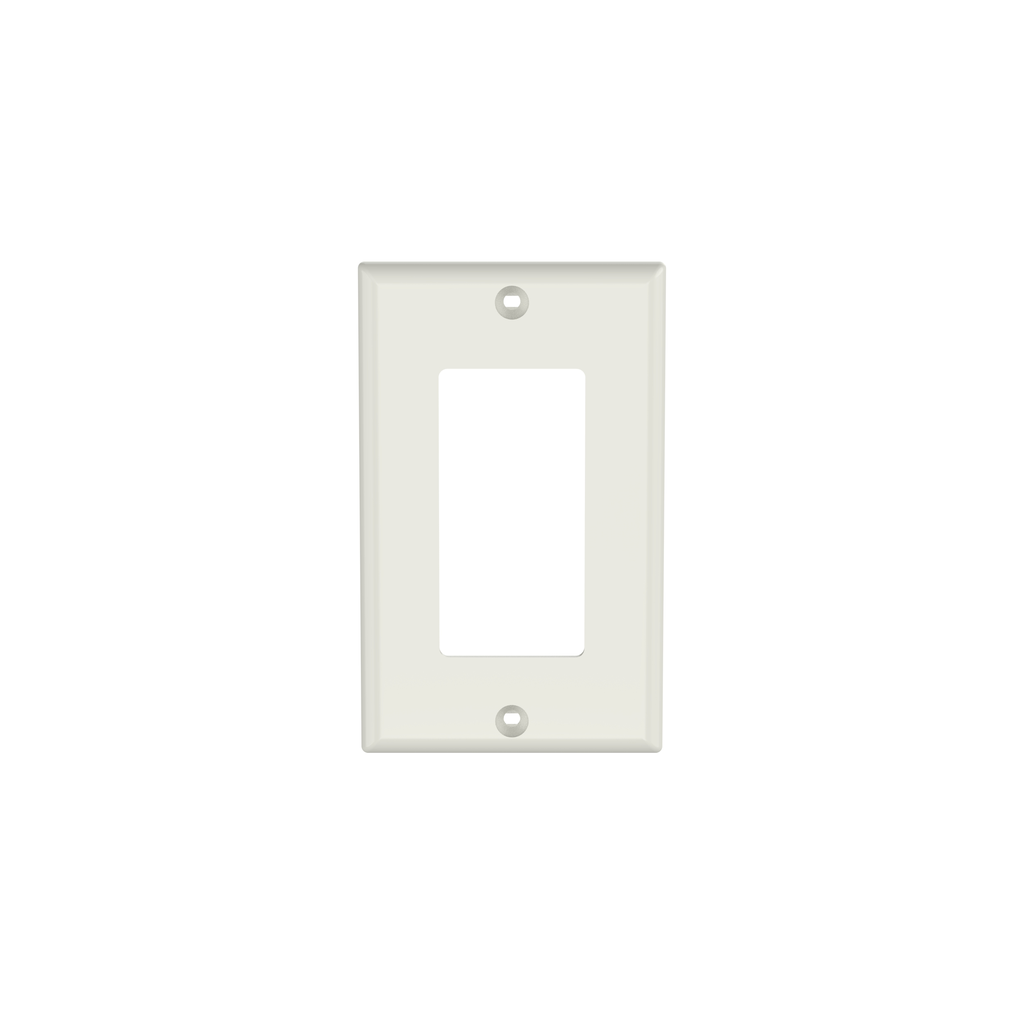 Product image for Panduit CPGIW 1-Gang Off White Plastic Rectangular Raceway Face Plate