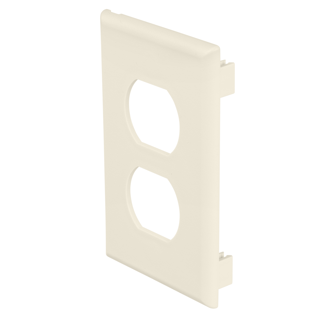 Product image for Panduit T70PIW Single-Gang Snap-On Rectangular Electrical/Communication Faceplate