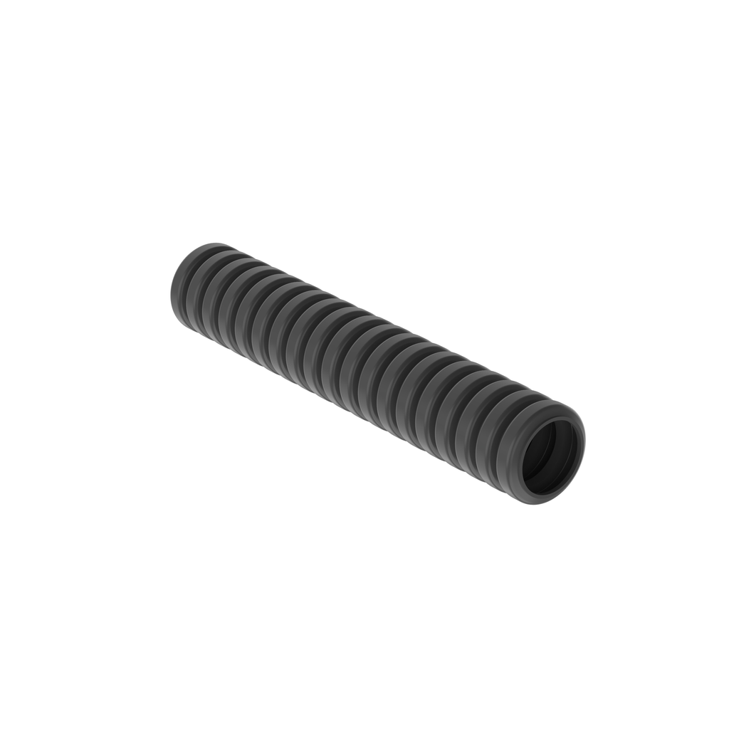 Product image for Panduit CLTS25N-C Corr. Loom Tubing Nylon, .25" (6.35mm) x 100', HS Black,PK1