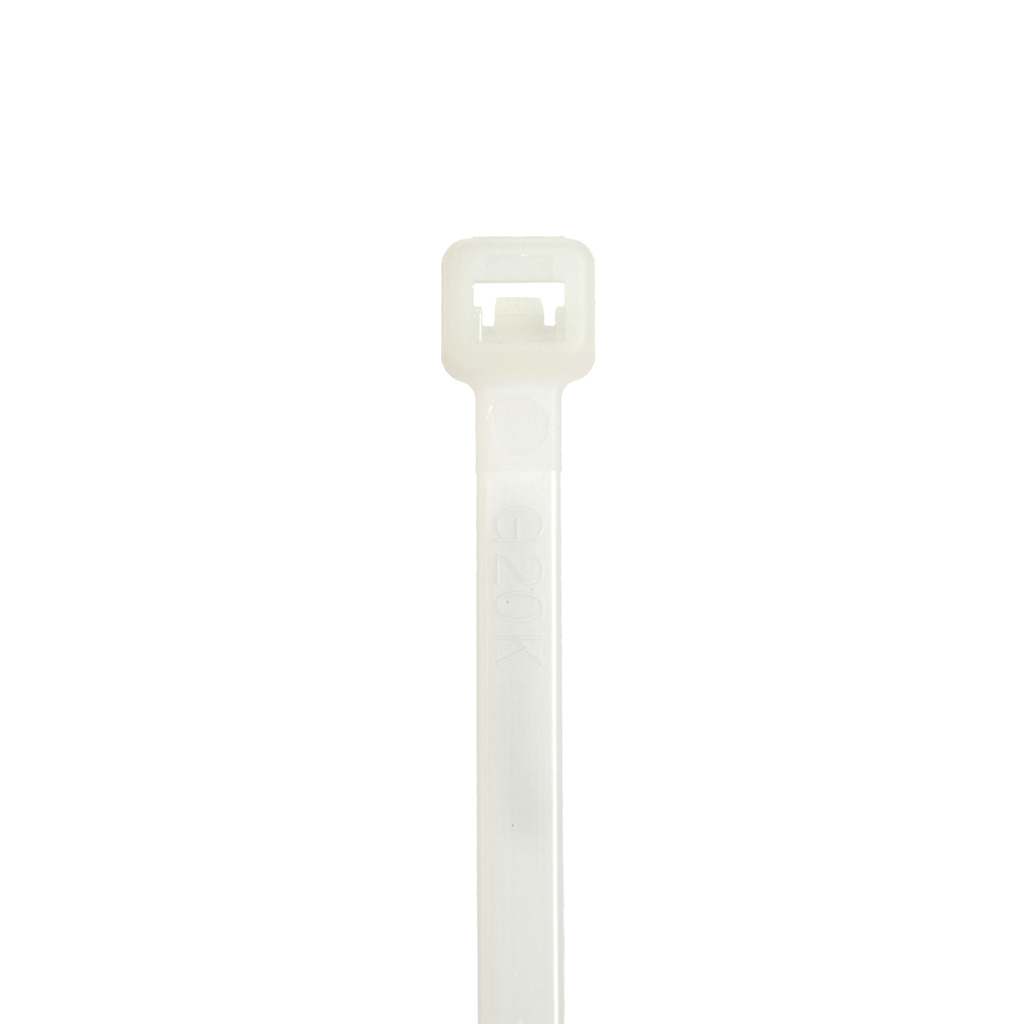 Product image for StrongHold™ S8-18-C StrongHold™ S8-18-C Cable Tie, Natural, PA 6.6, 18lb Min Loop Tensile, 7.87"