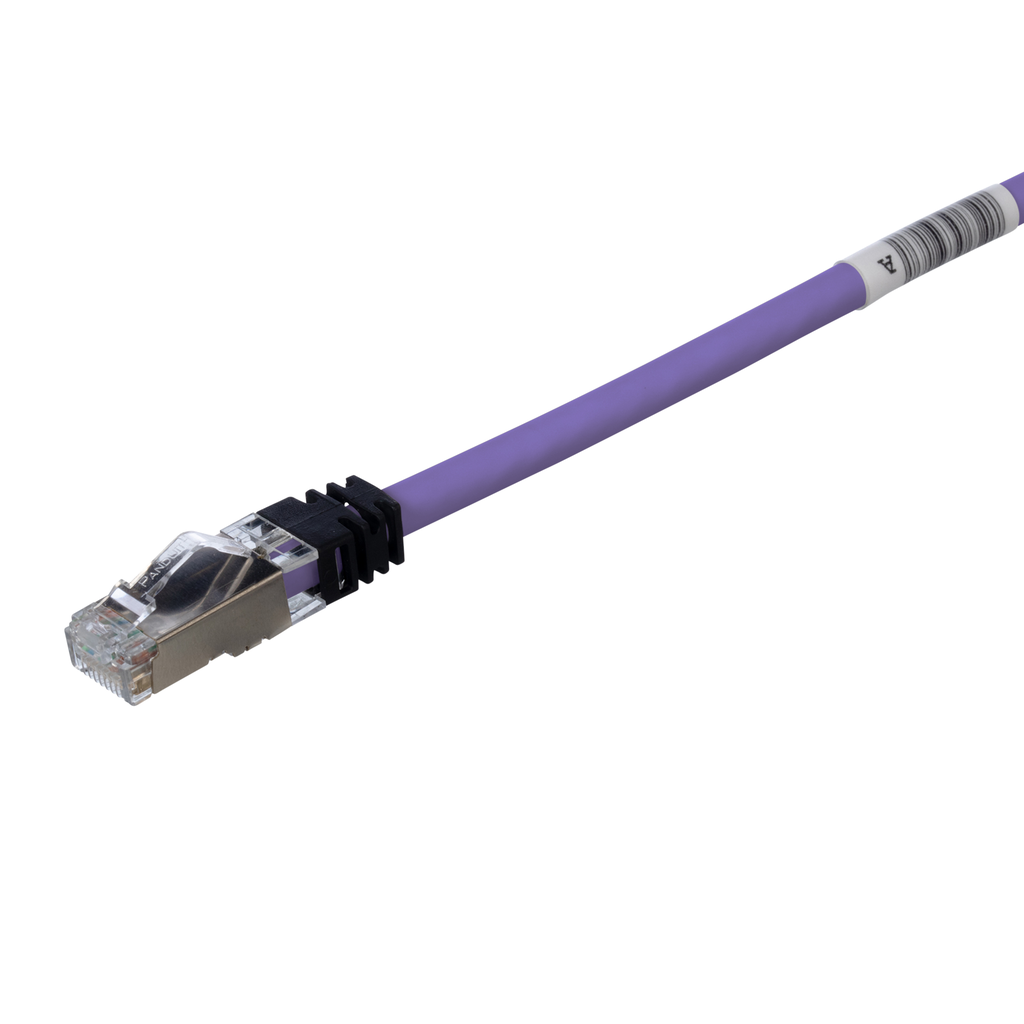 Product image for Panduit STP6X3VL-Q Copper Patch Cord, Cat 6A, S/FTP, 3ft, VL, 25Pk