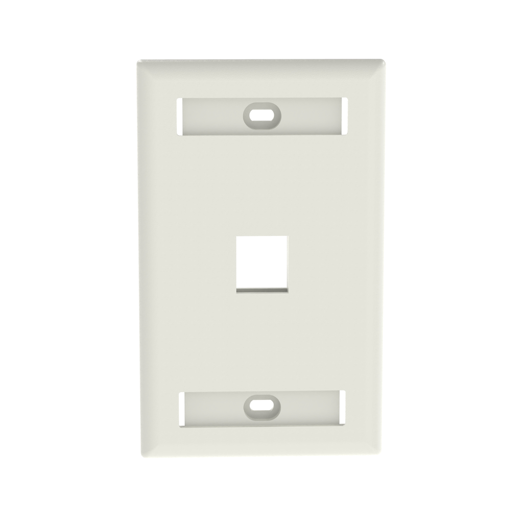 Product image for Panduit NK1FWHY NetKey® Faceplate, Labe