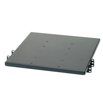 Product image for Panduit SRM19X18A1 Rack Mount Shelf, 1 RU, Steel, Blackack, 18" Depth