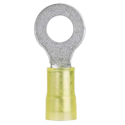 Product image for Panduit PN10-8R-L 12-10 AWG Nylon Insulated Ring Terminal